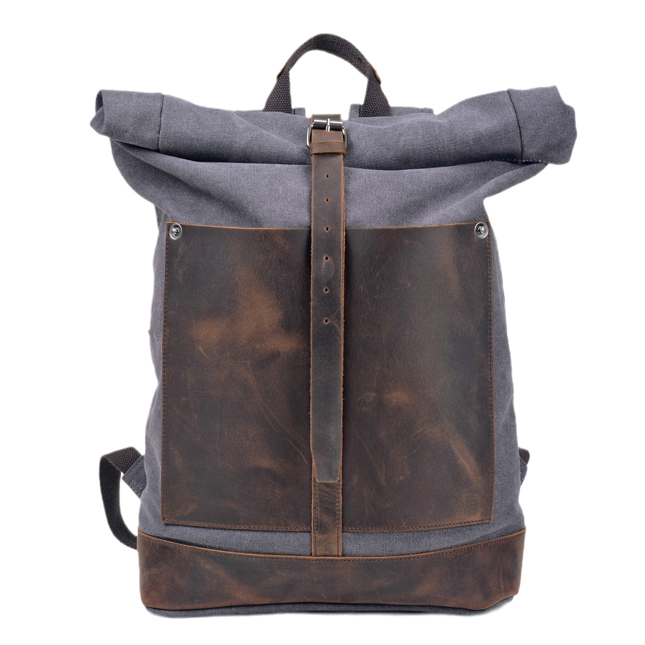 Leather Work Rucksack Mens - Мужской рюкзак из вощеного холста с