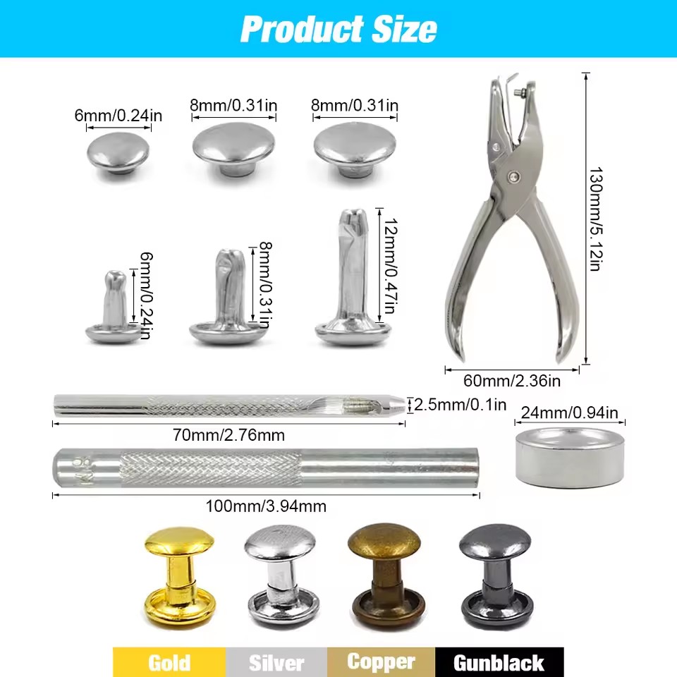 Металлические заклепки с двойн – обзор и цена Rivet Setter Tool