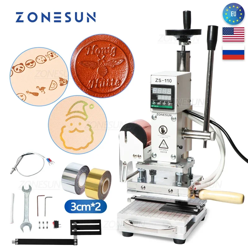 ZONESUN ZS110 горячее тиснение – обзор и цена Leatherwork Hand Press