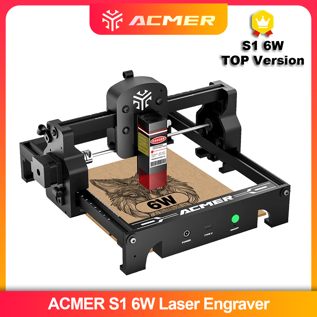 ACMER S1 2,5/3,5/6 Вт лазерный – обзор и цена Leatherwork Machine
